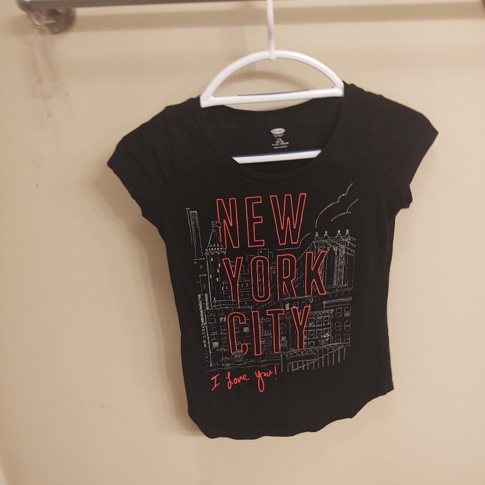 Black short sleeve top